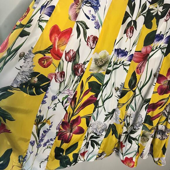 Rococo Sand Anthropologie Aprile Floral Skirt Size 10 - Picture 4 of 9